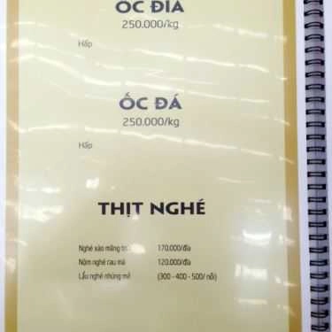 Thực đơn- Nhà Hàng Quán Đất - Đặc Sản Dân Tộc