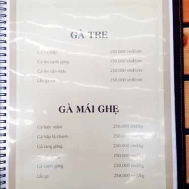 Thực đơn- Nhà Hàng Quán Đất - Đặc Sản Dân Tộc