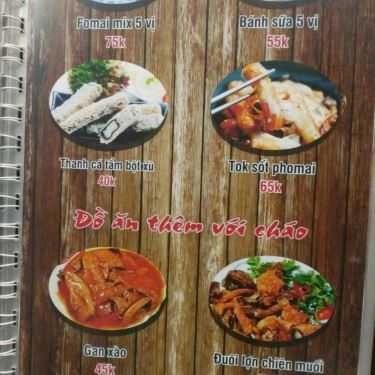 Thực đơn- Nhà Hàng Cháo Geylang - Cháo Ếch & Cháo Đài Loan