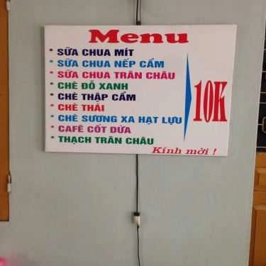 Thực đơn- Cafe Chè Cô Hương - An Đà