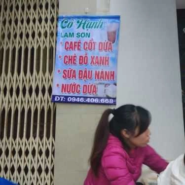 Thực đơn- Cafe Cốt Dừa Cô Hạnh