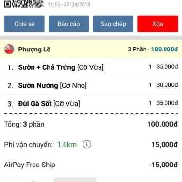 Thực đơn- Nhà Hàng Cơm Tấm Ngọc Phú
