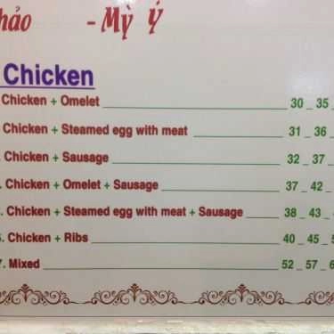 Thực đơn- Nhà Hàng Cơm Tấm Ngọc Phú