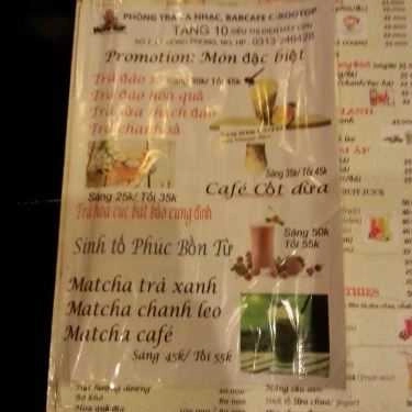 Thực đơn- Nhà Hàng C-ROOFTOP Restaurant