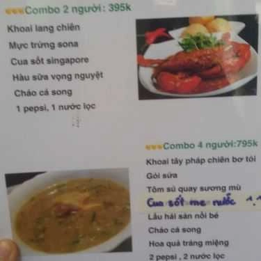 Thực đơn- Nhà Hàng Cua Hói - Món Ngon Từ Cua