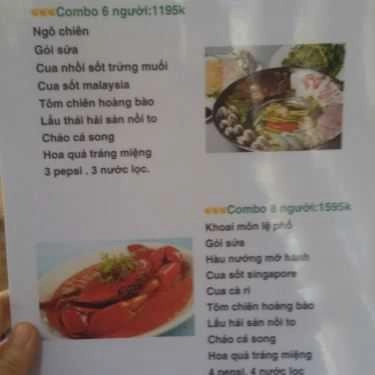 Thực đơn- Nhà Hàng Cua Hói - Món Ngon Từ Cua
