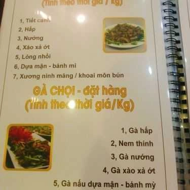 Thực đơn- Nhà Hàng Đồng Quê Quán - Các Món Ăn Đồng Quê