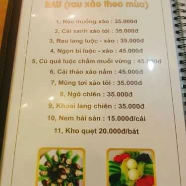 Thực đơn- Nhà Hàng Đồng Quê Quán - Các Món Ăn Đồng Quê
