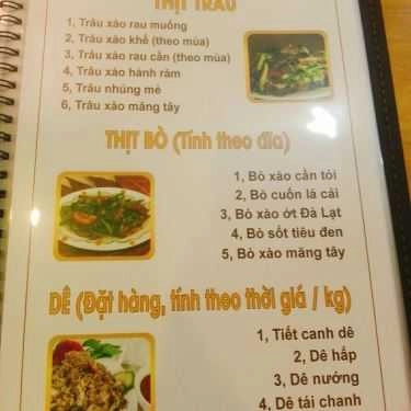 Thực đơn- Nhà Hàng Đồng Quê Quán - Các Món Ăn Đồng Quê