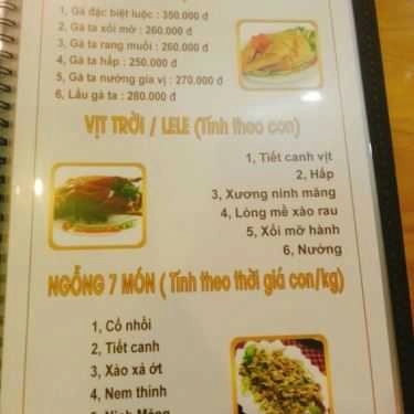 Thực đơn- Nhà Hàng Đồng Quê Quán - Các Món Ăn Đồng Quê