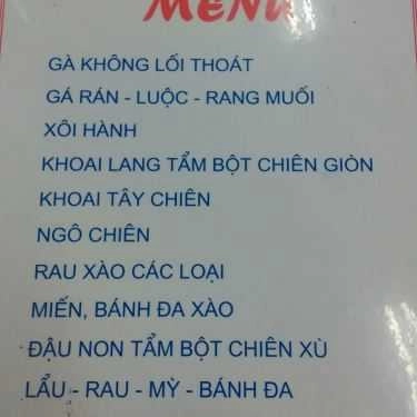 Thực đơn- Nhà Hàng Gà Tươi 123