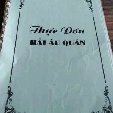 Thực đơn- Nhà Hàng Hải Âu - Hải Sản Tươi Sống