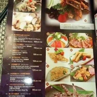 Thực đơn- Nhà Hàng Hai Dang Japanese Restaurant