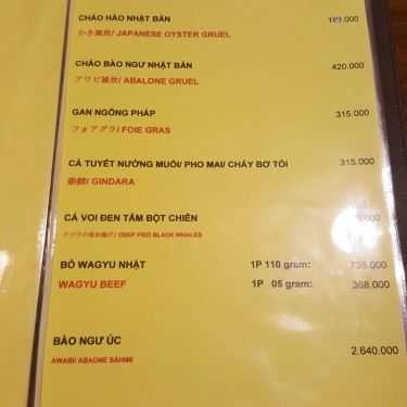 Thực đơn- Nhà Hàng Hoa Tuyết - Hanayuki Japanese Restaurant