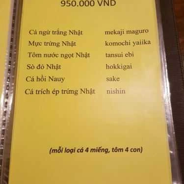 Thực đơn- Nhà Hàng Hoa Tuyết - Hanayuki Japanese Restaurant