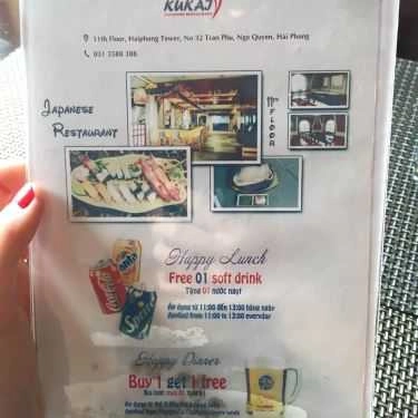 Thực đơn- Nhà Hàng Kukai - Ẩm Thực Nhật Bản