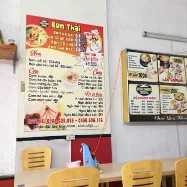 Thực đơn- Nhà Hàng Linh Sang - Bún Thái Bề Bề