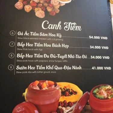 Thực đơn- Nhà Hàng Món Huế - Trần Hưng Đạo