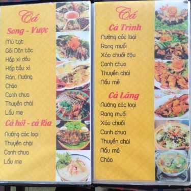 Thực đơn- Nhà Hàng 5 Cây Cọ - Lê Hồng Phong