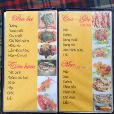 Thực đơn- Nhà Hàng 5 Cây Cọ - Lê Hồng Phong