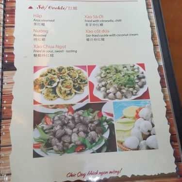 Thực đơn- Nhà Hàng Gió Biển - Lê Hồng Phong