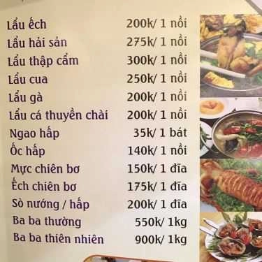 Thực đơn- Nhà Hàng Hoa Phượng - Đặc Sản Rừng & Biển