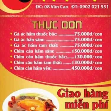 Thực đơn- Nhà Hàng Đức Khánh Đường - Món Ăn Bài Thuốc