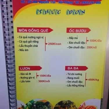 Thực đơn- Nhà Hàng Sạch Dương Thành