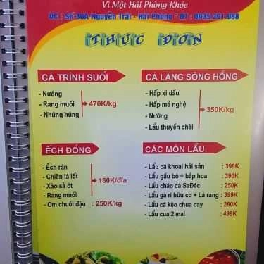 Thực đơn- Nhà Hàng Sạch Dương Thành