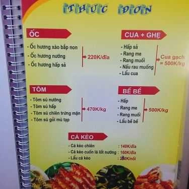 Thực đơn- Nhà Hàng Sạch Dương Thành
