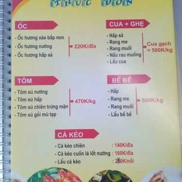 Thực đơn- Nhà Hàng Sạch Dương Thành
