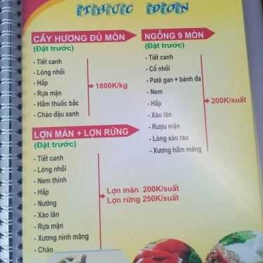 Thực đơn- Nhà Hàng Sạch Dương Thành