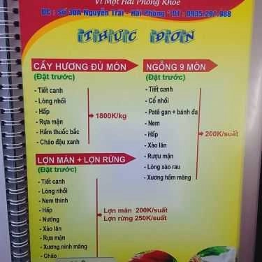 Thực đơn- Nhà Hàng Sạch Dương Thành