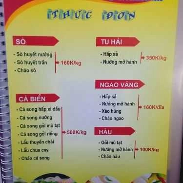 Thực đơn- Nhà Hàng Sạch Dương Thành