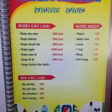 Thực đơn- Nhà Hàng Sạch Dương Thành