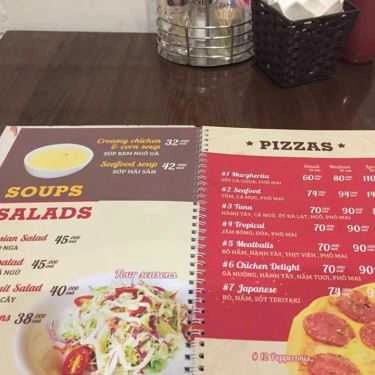Thực đơn- Nhà Hàng Pepper's Pizza - Vincom Lê Thánh Tông