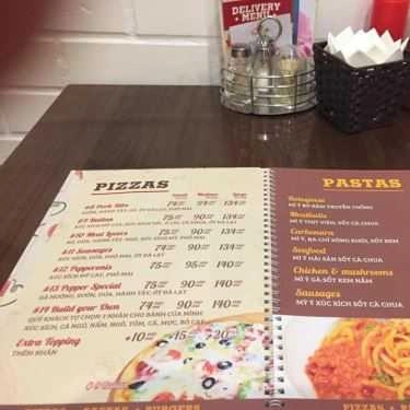 Thực đơn- Nhà Hàng Pepper's Pizza - Vincom Lê Thánh Tông