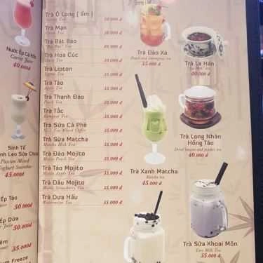 Thực đơn- Nhà Hàng Nam Cháo - Quán Nam