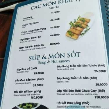 Thực đơn- Talata - Nhà Hàng Hải Sản