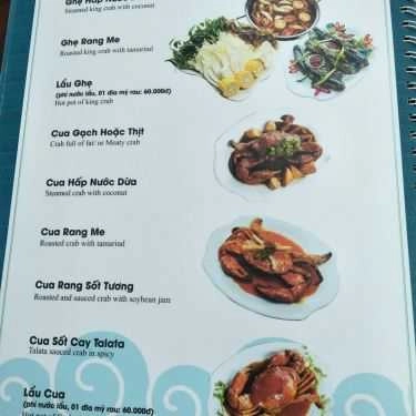 Thực đơn- Talata - Nhà Hàng Hải Sản