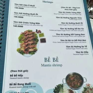 Thực đơn- Talata - Nhà Hàng Hải Sản