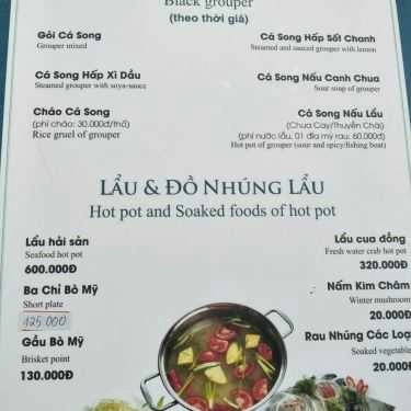 Thực đơn- Talata - Nhà Hàng Hải Sản