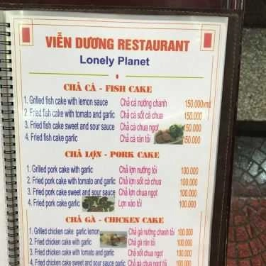 Thực đơn- Viễn Dương - Nhà Hàng Hải Sản