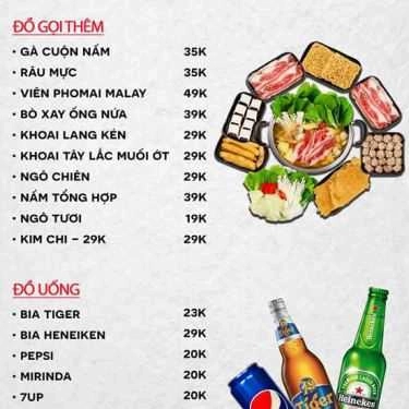 Thực đơn- Nhà Hàng Vua Lẩu 99 - Lẩu Hàn Quốc