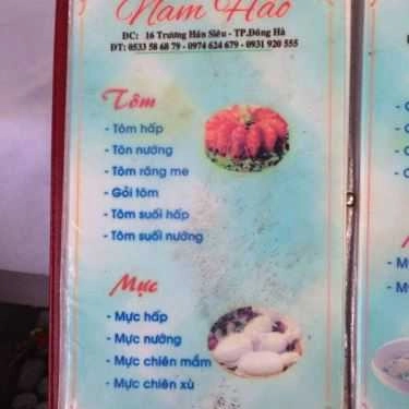 Thực đơn- Nhà Hàng Nam Hào