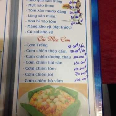 Thực đơn- Phi Thuyền - Nhà Hàng Nổi
