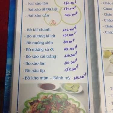 Thực đơn- Phi Thuyền - Nhà Hàng Nổi