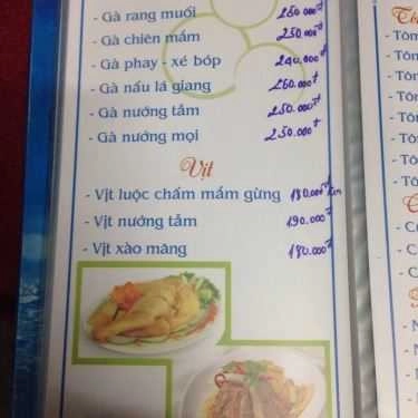 Thực đơn- Phi Thuyền - Nhà Hàng Nổi