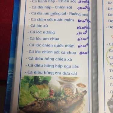 Thực đơn- Phi Thuyền - Nhà Hàng Nổi