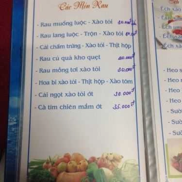 Thực đơn- Phi Thuyền - Nhà Hàng Nổi